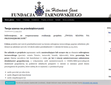 Tablet Screenshot of fundacjatarnowskiego.pl